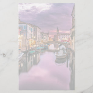 Venice, Italy Scenic Canal & Venetian Architecture Stationery