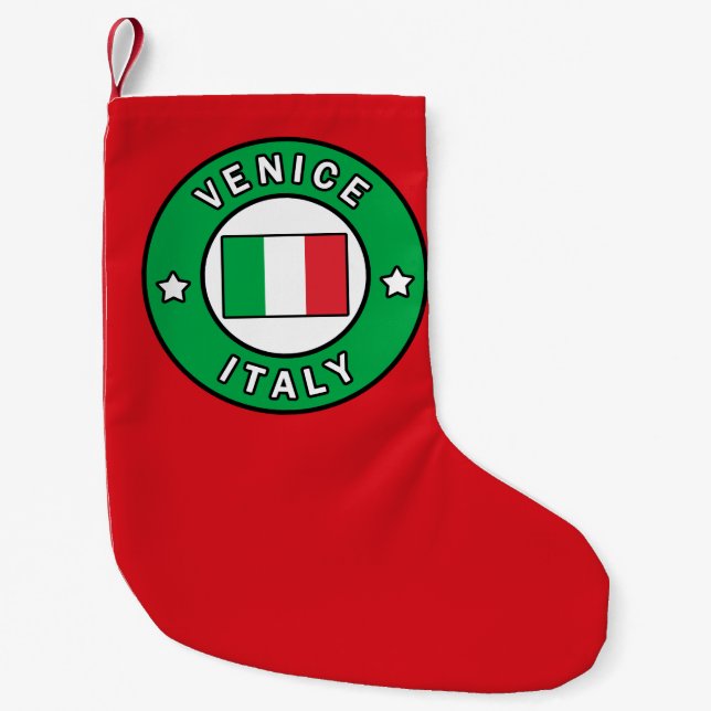 Venice Italy Small Christmas Stocking (Front)