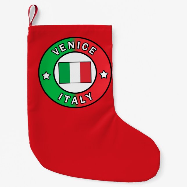 Venice Italy Small Christmas Stocking (Front)