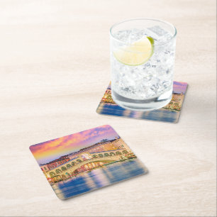 Venice Italy Square Paper Coaster