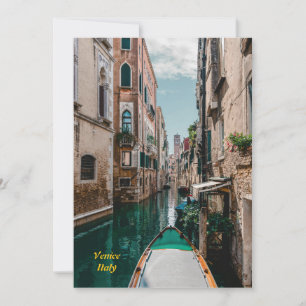 Venice Italy The Floating City Invitation
