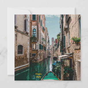 Venice Italy The Floating City Invitation