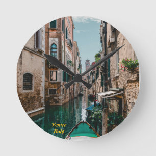 Venice Italy The Floating City Round Clock