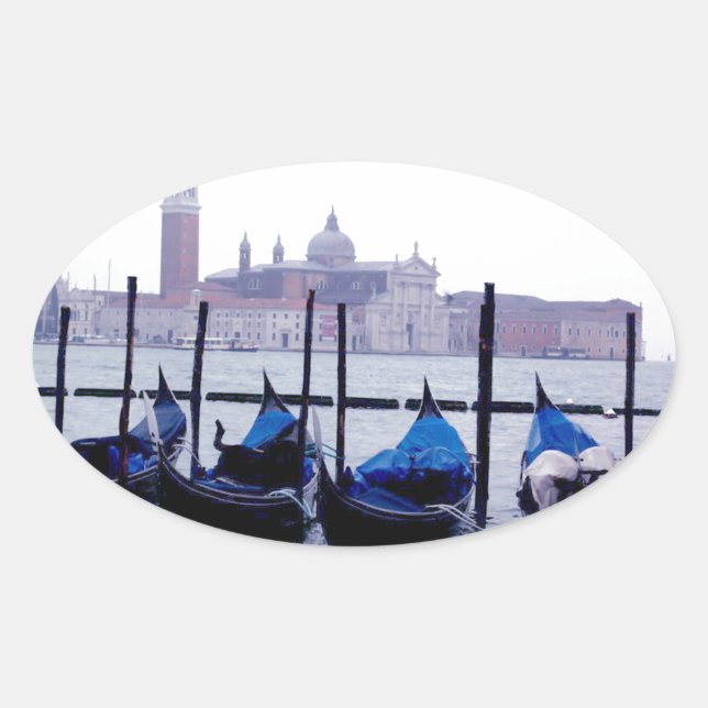 Venice Italy Travel Oval Sticker (Front)
