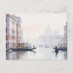 Venice Italy Travel Souvenir Watercolor Postcard