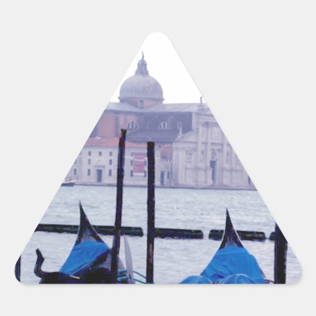 Venice Italy Travel Triangle Sticker (Front)