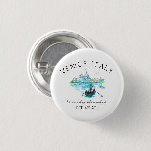 Venice Italy Vacation Souvenir 3 Cm Round Badge