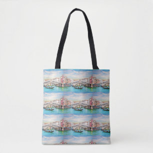 VENICE ITALY VENEZIA BRIDGES TOTE BAG