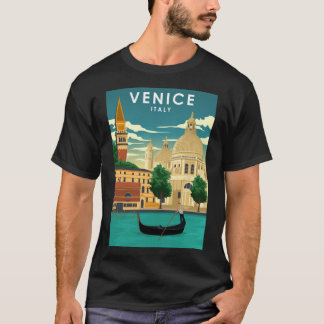 Venice Italy Vintage Minimal Travel Poster Poster T-Shirt
