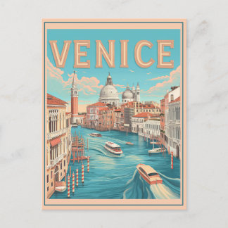 Venice, Italy Vintage Travel Postcard