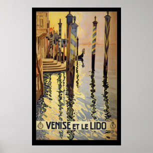 Venice, Italy Vintage Travel Poster