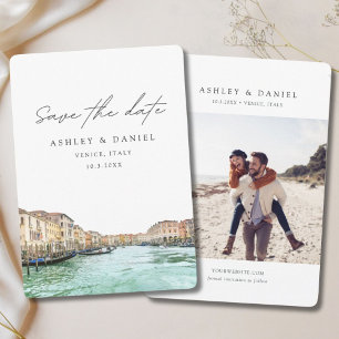 Venice Italy Wedding Save the Date Invitation