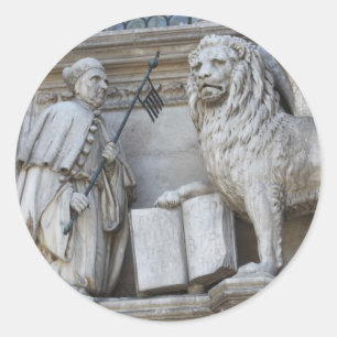 Venice Lion Classic Round Sticker