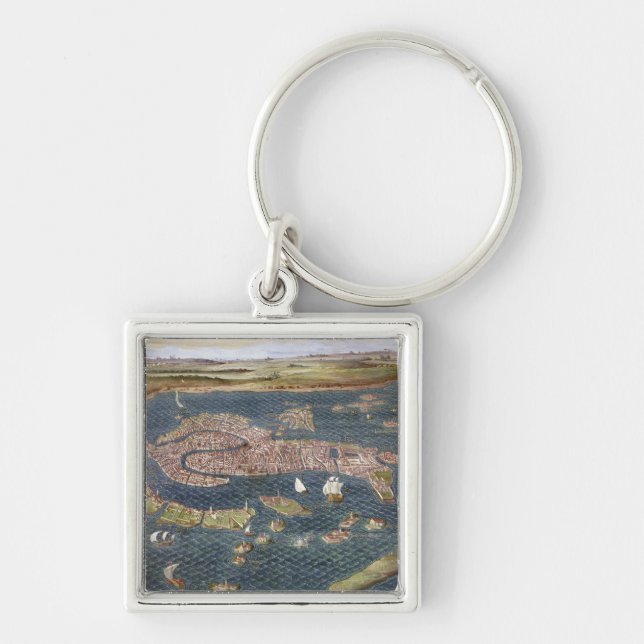 VENICE: MAP, 16TH CENTURY KEY RING (Front)