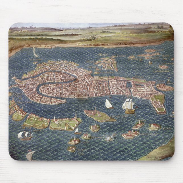 VENICE: MAP, 16TH CENTURY MOUSE PAD (Front)