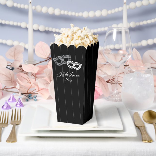 Venice masquerade ball masks custom wedding favour box (Wedding)