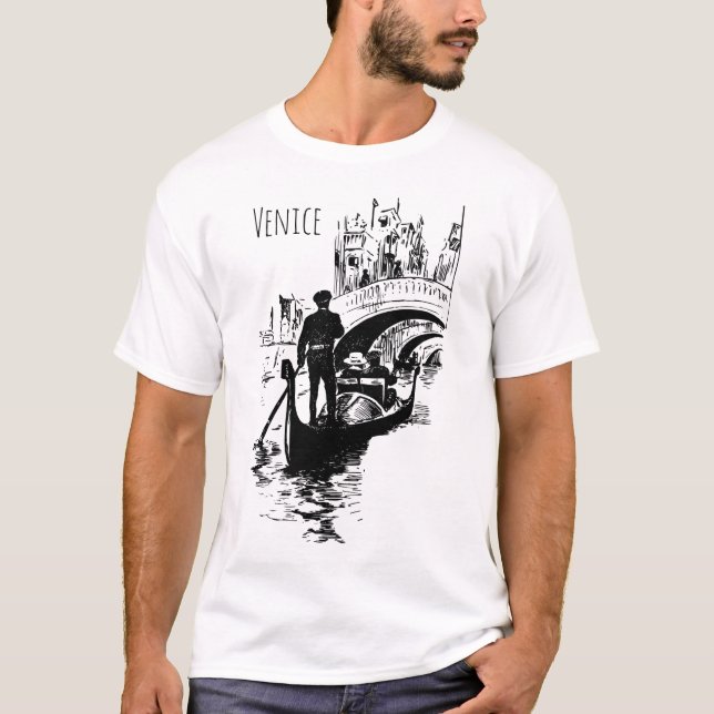 Venice Mens T-shirt Italy Themed Shirt  (Front)