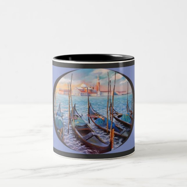 Venice mug. Two-Tone coffee mug (Center)