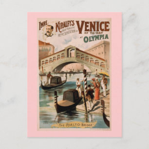 "Venice of Today" Vintage Theatre Postcard