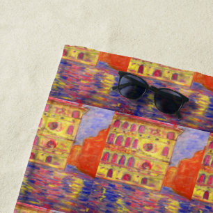venice palazzo beach towel