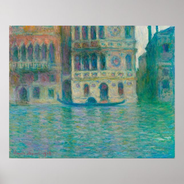 Venice, Palazzo Dario (1908) by Claude Monet Poster (Front)