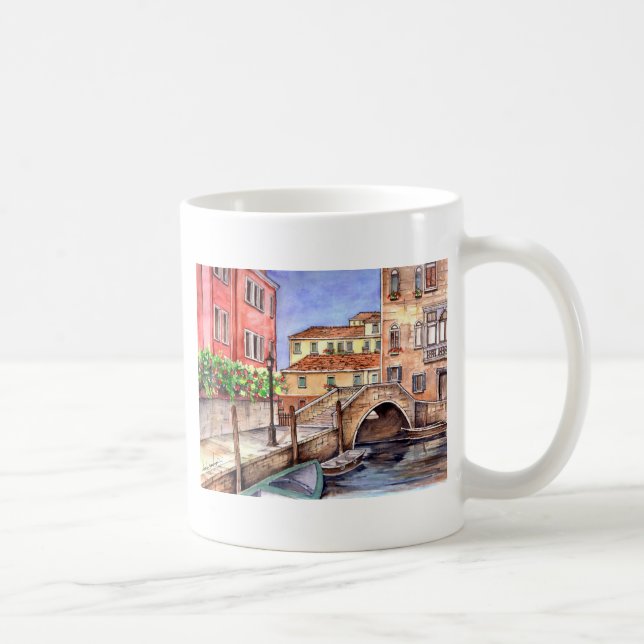 Venice - Pen & Wash Watercolor Coffee Mug (Right)