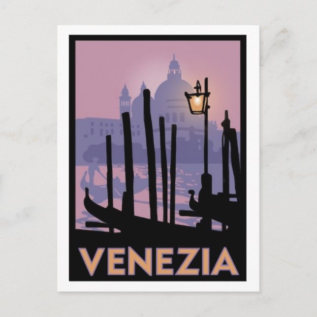 Venice Poster Post Card (Front)
