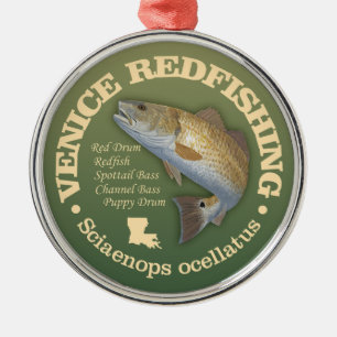 Venice Redfish Metal Ornament