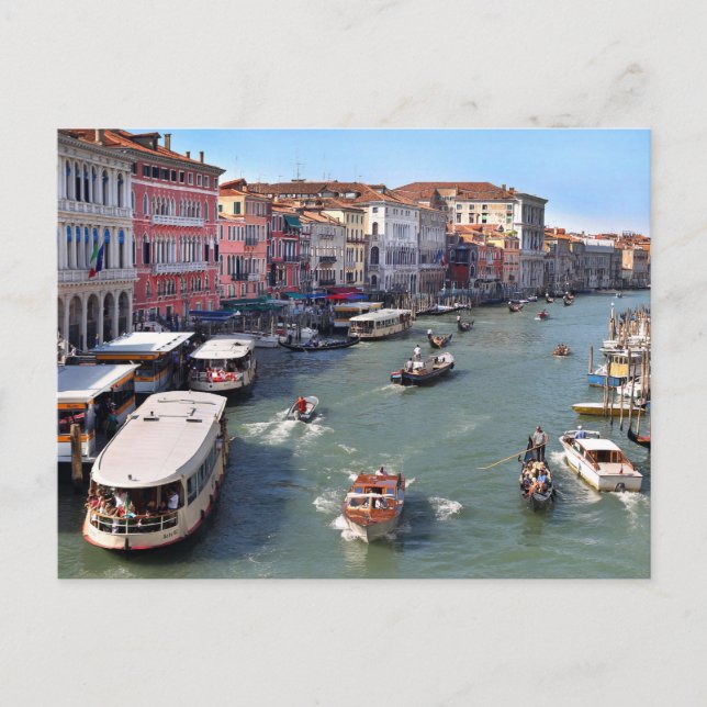 VENICE RIALTO BRIDGE VIEW POSTCARD (Front)