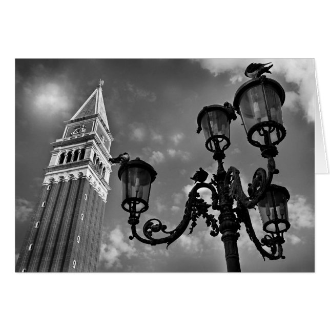 Venice San Marco Tower and Street Lights (Front Horizontal)