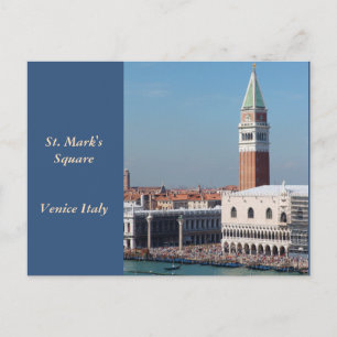 Venice, St. Mark's Square photography, Grand Canal Postcard