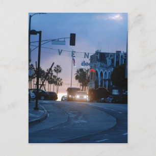 venice sunset postcard