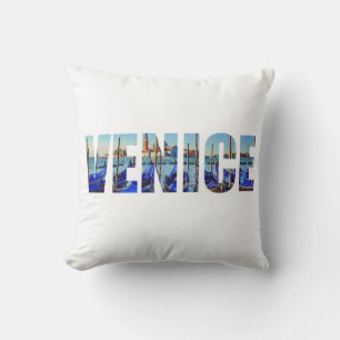 Venice text cushion