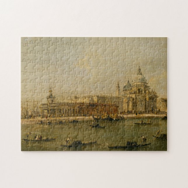 Venice The Dogana and Santa Maria della Salute Jigsaw Puzzle (Horizontal)