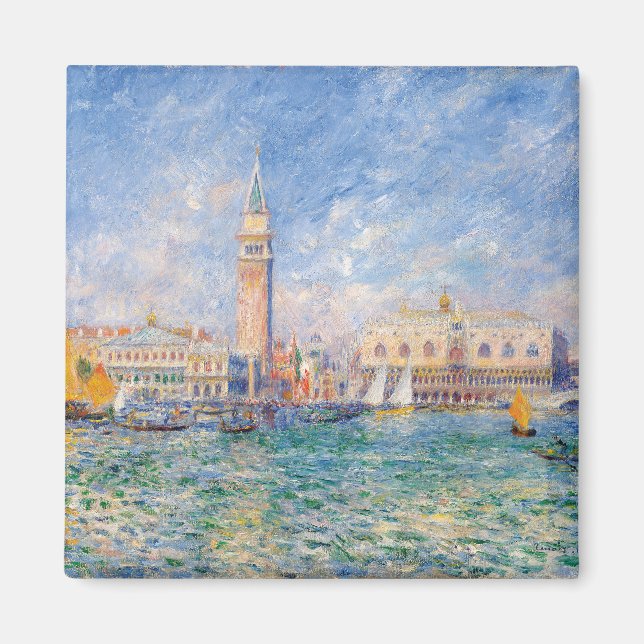 Venice (The Doge's Palace) Pierre-Auguste Renoir Magnet (Front)