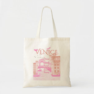 Venice Travel Art, Italy, Travel Art, Pastel Tote Bag