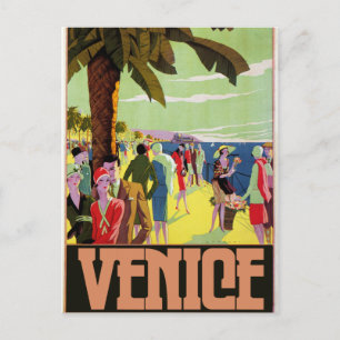 Venice Travel Artwork Postcard