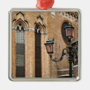 Venice, Veneto, Italy - A lamp post is standing Metal Tree Decoration