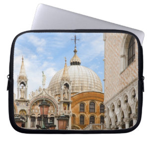 Venice, Veneto, Italy - Birds are perched on a Laptop Sleeve
