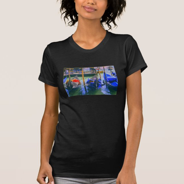 Venice Venezia Gondola Italy Tee T-shirt (Front)