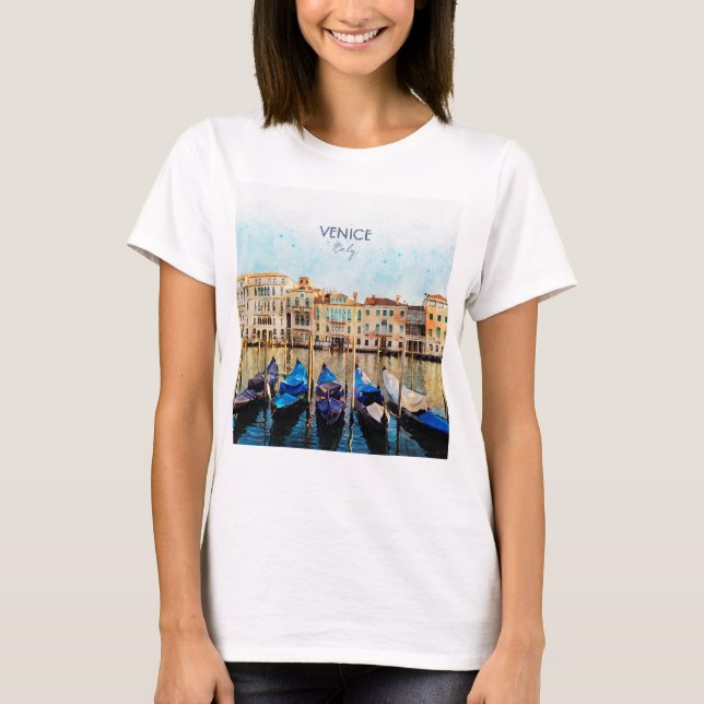 VENICE VENEZIA watercolor - Italy Travel souvenir T-Shirt (Front)