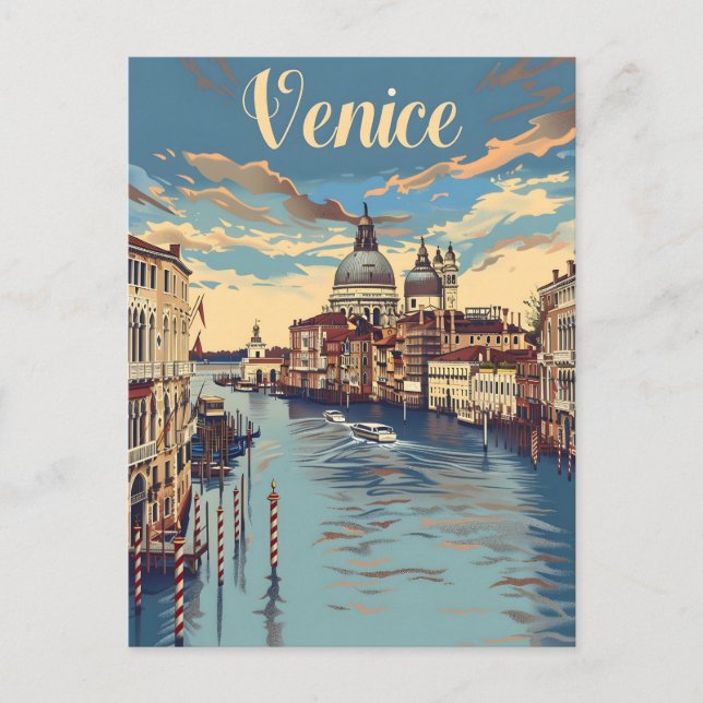 Venice Vintage Postcard (Front)