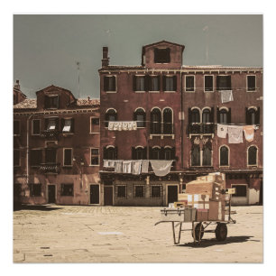 Venice vintage-style landscape poster