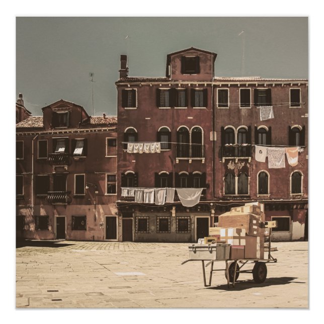 Venice vintage-style landscape poster (Front)