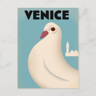 Venice Vintage style travel poster Postcard