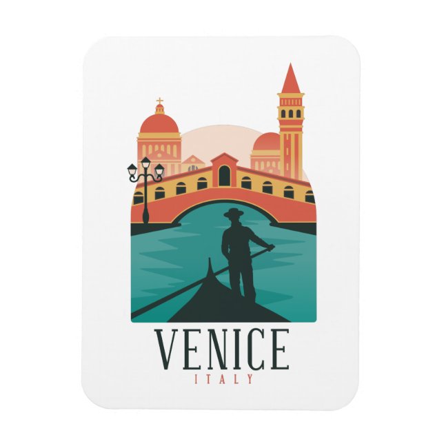 Venice Vintage Travel Magnet (Vertical)