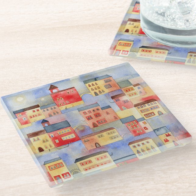 Venice Watercolor Glass Coaster (Creator Uploaded)