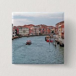 Venice Waterway 15 Cm Square Badge