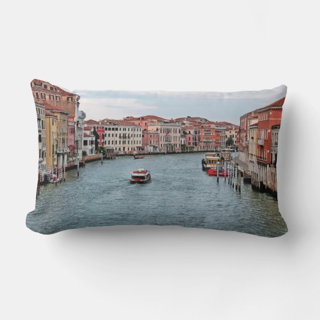 Venice Waterway Lumbar Cushion (Front)