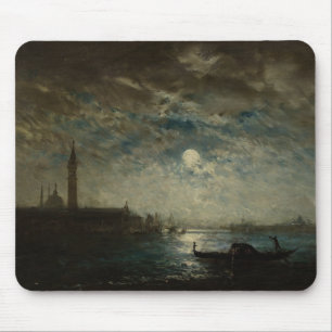 Venise et le Campanile au Clair de Lune Mouse Pad